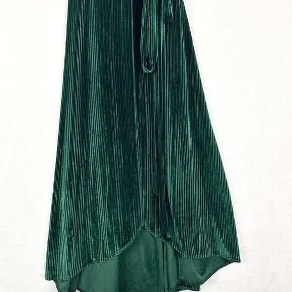 green emerald velvet dress Baltic Born Womens Marseille Embossed Maxi Dress | Green